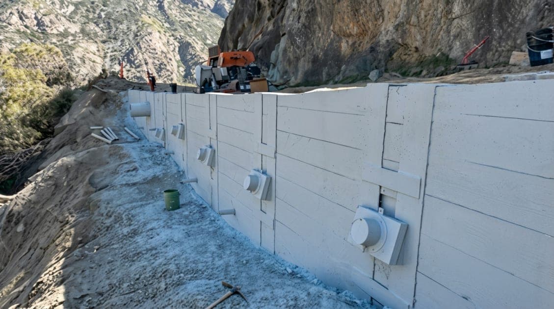 Hardening Roadside Timber Lagging Against Wildfire on Highway 180, Sequoia National Park